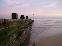 Wooden groyne, Poole Bay